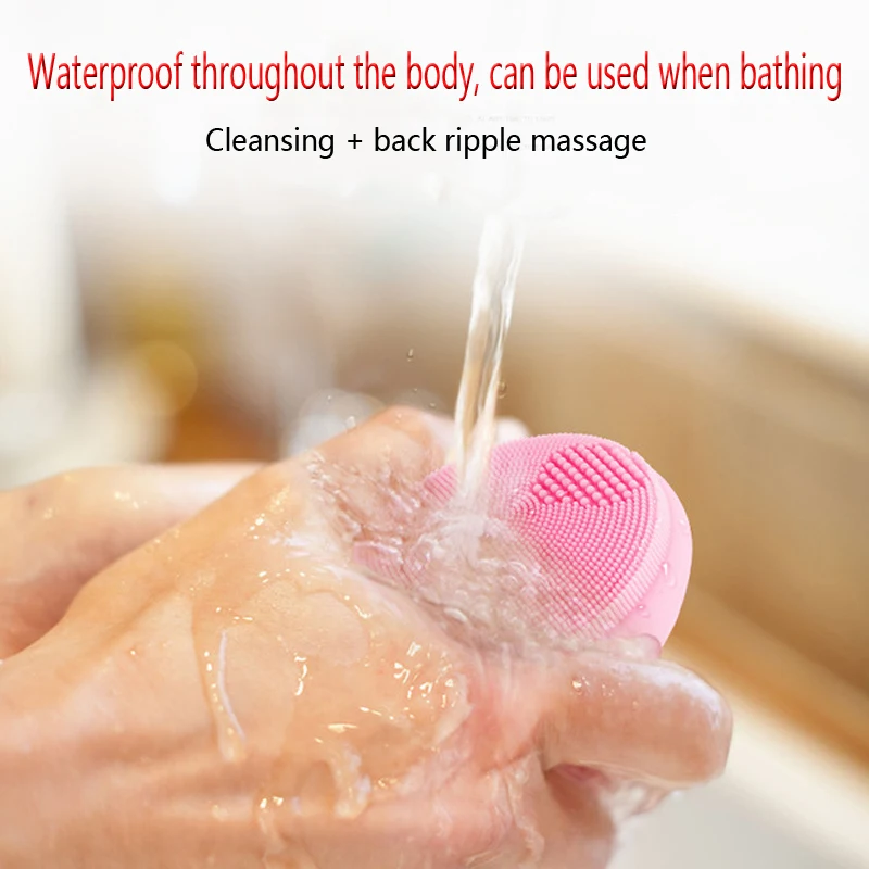 Kopen Xpioy Waterdichte Gezichtsreiniging Borstel Draadloze Inductie Opladen Siliconen Schoon Instrument Ultrasone Gezicht Beauty Cleaner