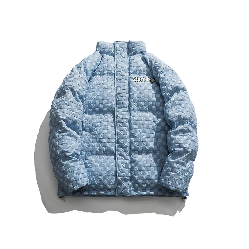 

Мужская зимняя куртка в японском стиле ретро с воротником-стойкой и хлопковой подкладкой, американская Повседневная Свободная маленькая к...