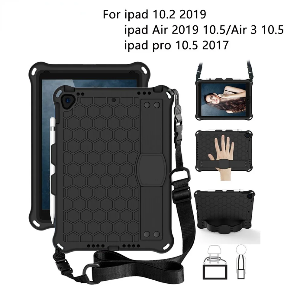 

Чехол для Ipad 10.2, чехол для планшета 8th A2270 для Ipad 10,2 7th A2197, детский чехол для Apple Ipad Air 3 / Ipad Pro 10.5, чехол с ремешком