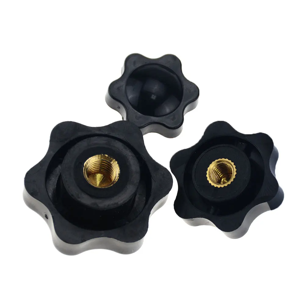 6PCS Six Stars Blind Hole M4 M5 M6 M8 M10 Plum Bakelite Hand Tighten Nuts Handle Star Mechanical Thumb Nut Impassable | Обустройство