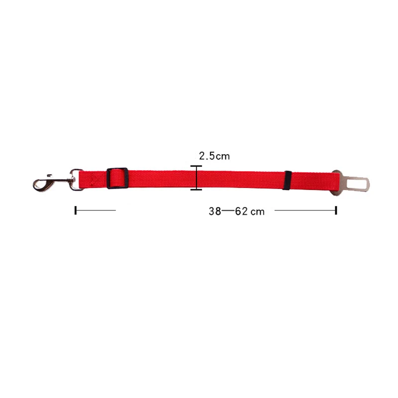 

Pet Dog Cat Car Seat Belt Adjustable Harness Seatbelt Lead Leash for Small Medium Dogs Travel Clip Pet Supplies 7 Color