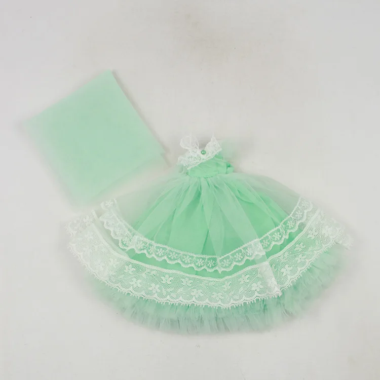 Fortune Days Blyth ICY DBS BJD платье принцессы для куклы два цвета на выбор, украшение для волос, вуаль супер стиль принцессы - Цвет: like the picture