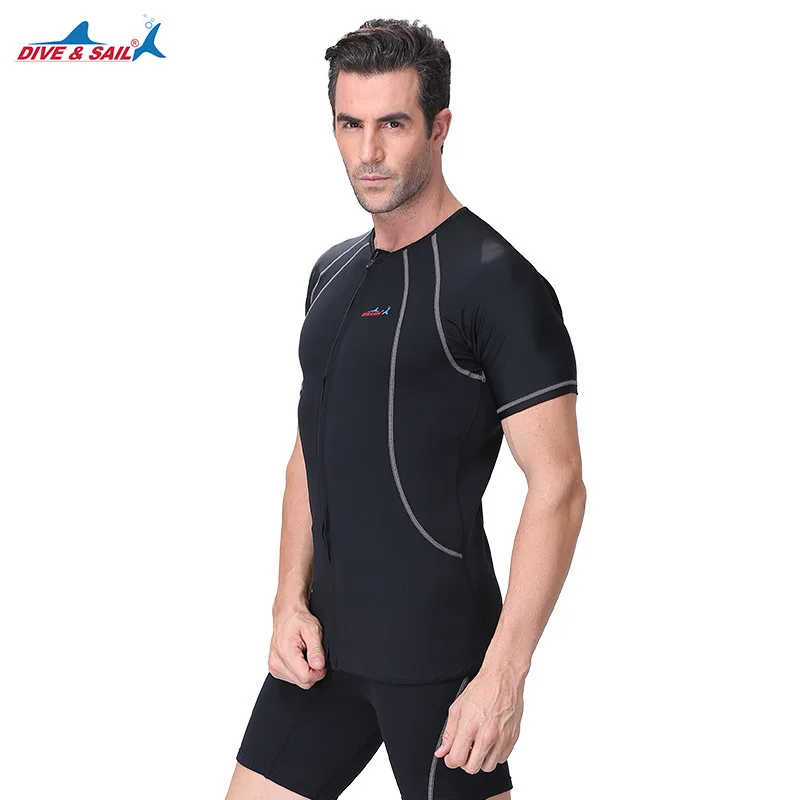 Неопреновый гидрокостюм SCR для мужчин и женщин 1 5 мм из двух частей с коротким