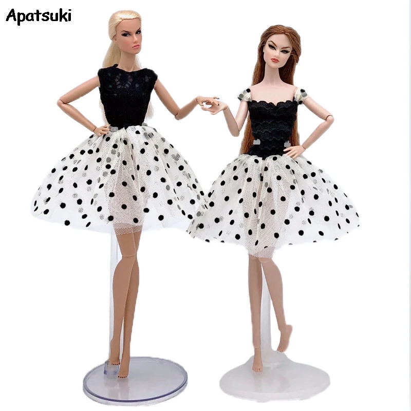 

1 шт., модное цельное платье, Одежда для кукол Барби, платья для 1/6 кукол, короткие юбки для куклы 11,5 дюйма, аксессуары для поделок, детская игр...