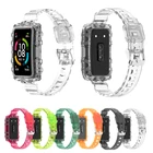 Двухцветный силиконовый дышащий спортивный ремешок для наручных часов, ремешок для часов Huawei, спортивные умные часы, прочный браслет, аксессуары