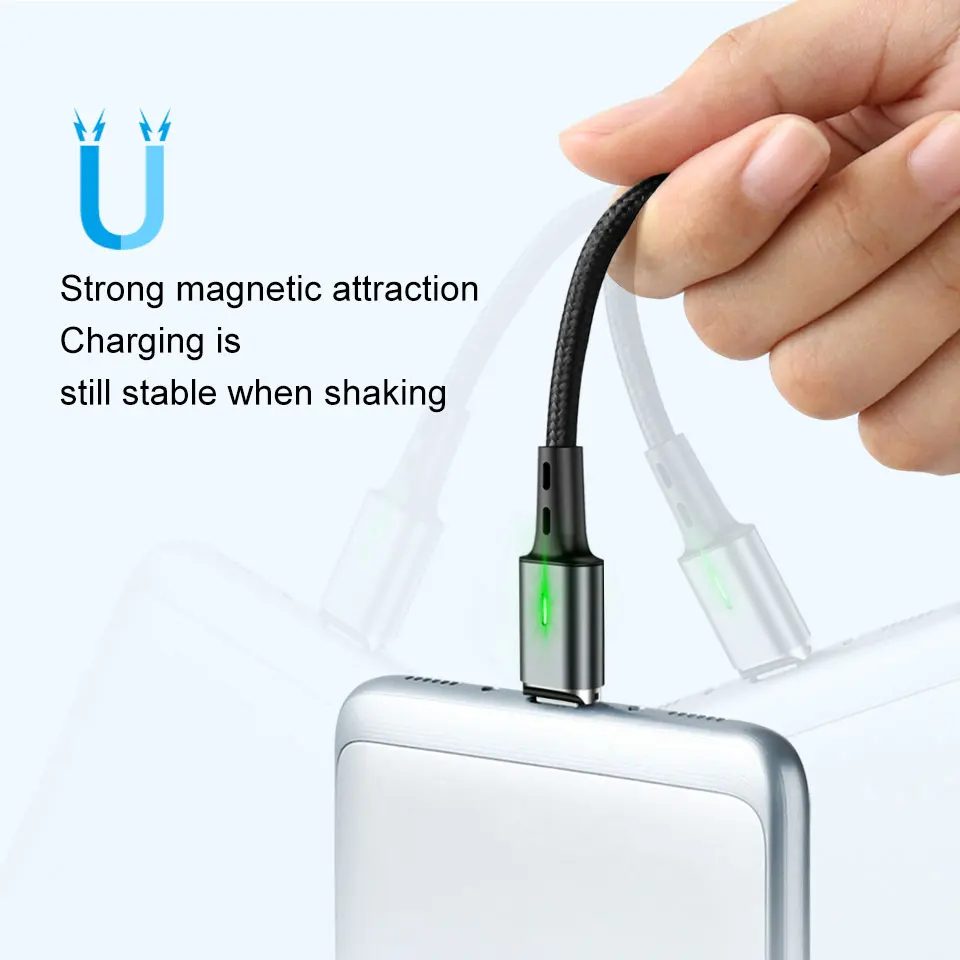 3FT 1M 3A Magnetic Fast Type C Charger &amp Data Cable for Google PIXEL 5 4A 4 3 2 XL Gome U9 K1 U7 mini USB-C Chargeur Cables | Мобильные