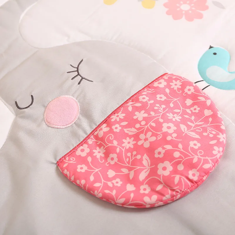 4 шт кроватки Постельное белье для маленьких девочек Бледно-розовый с