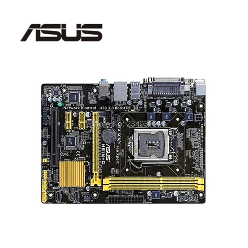 Разъем LGA1150 USB3.0 SATA3 для ASUS H81M C оригинальный б/у настольный компьютер Intel H81