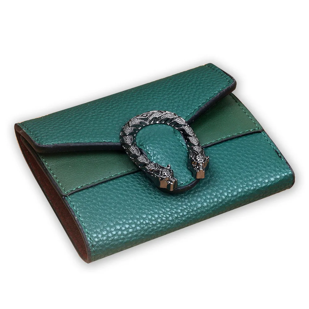 Женские кошельки Маленький модный брендовый кожаный кошелек женская сумка для