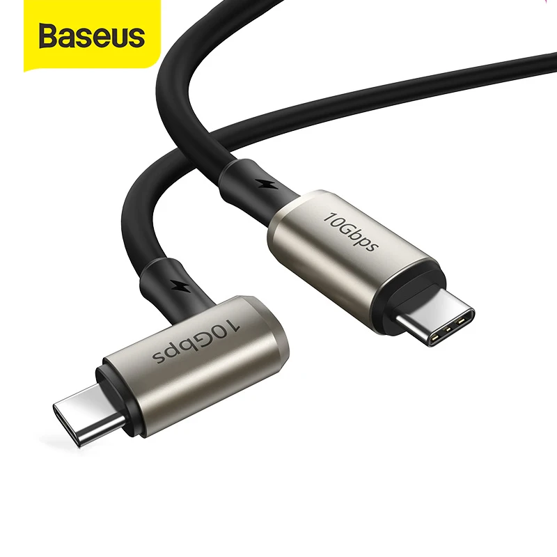 Кабель Baseus PD 100 Вт с USB C на Type для MacBook iPad Pro кабель быстрой зарядки 4 0 3 1 совместимый