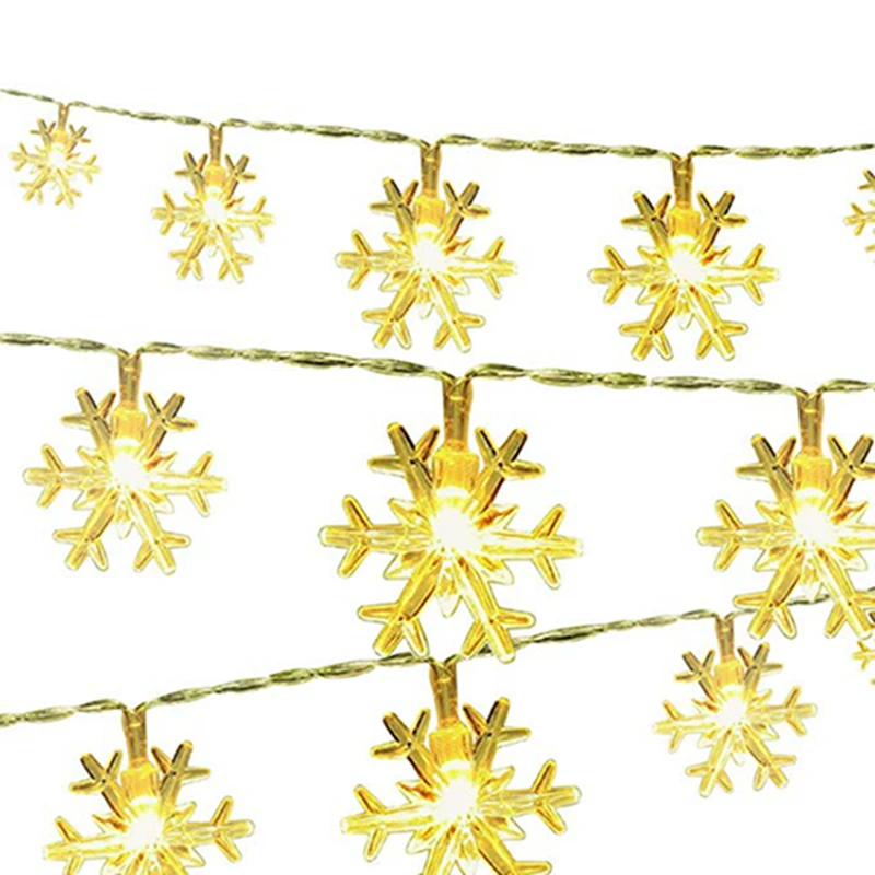3 м 20LED гирлянда со снежинками сказочные огни на батарейках подвесное дерево