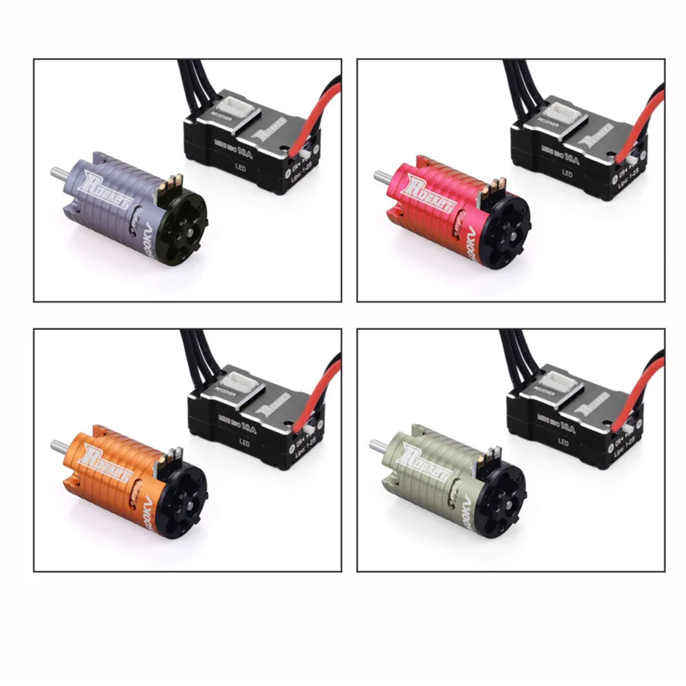 

Professional 2500KV 3500KV 5500KV 7500KV 9500KV Brushless Motor with 18A ESC for 1/24 1/22 1/30 Mini-Z RC Car Accessories
