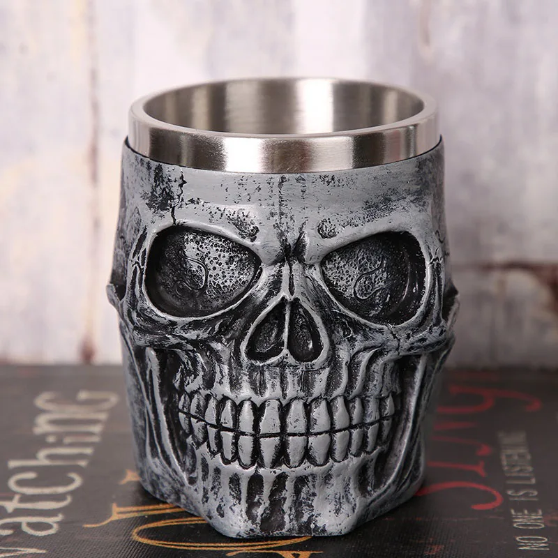 1 шт 3D топор ePacket ручка Viking Warrior 450 мл череп кружка Готический Танкард чашка со скелетом пивная стакана фляжка бокал для вина чашка для воды - Цвет: S11
