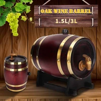 1 5l 3l oak wine barrel brewing port storage casks wood oak timber wine barrel for beer whiskey oak beer brewing equipment