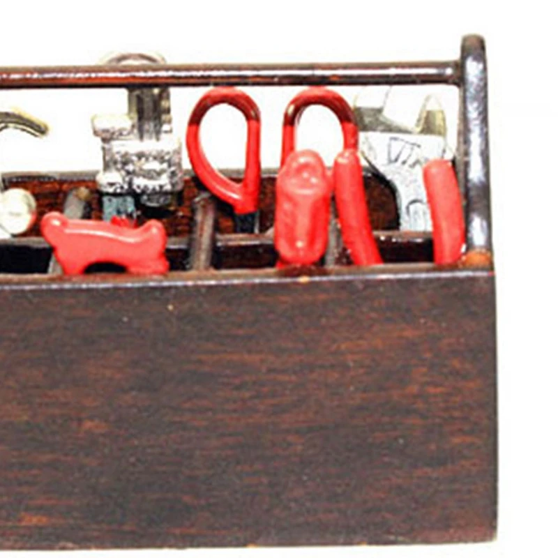 

RC Car Accessories Decor Mini Repair Toolbox with 2 Set MIni Storage Box Decoration Tool Set