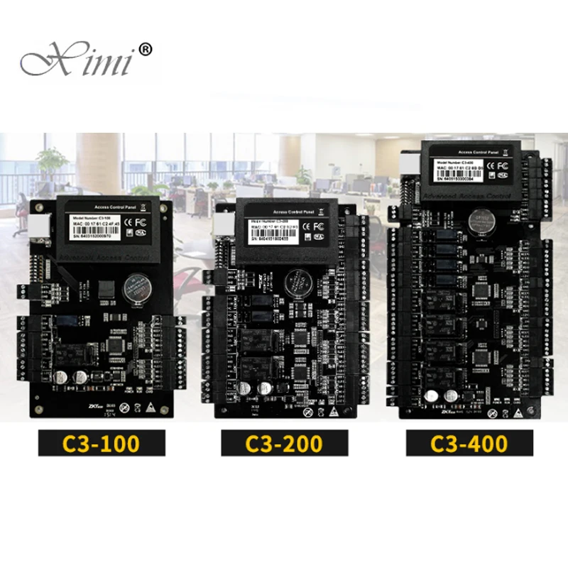ZK TCP/IP C3-100 C3-200 C3-400 Door Access Control Board 2 Doors Conrol panel 4 controller Systems | Безопасность и защита