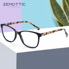 ZENOTTIC винтажные ацетатные оправа для очков в стиле кошачьи глаза Женские Ретро квадратные оптические очки мужские модные очки для близорукости по рецепту