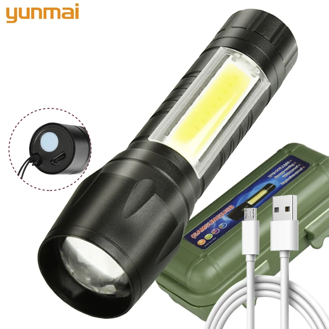 

Светодиодный фонарик Q5 со встроенной батареей, алюминиевая водонепроницаемая лампа для кемпинга, ударопрочная спортивсветильник лампа с р...