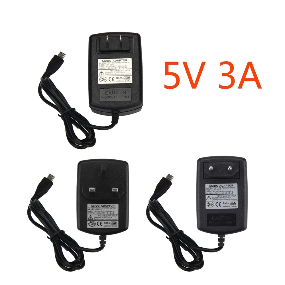 Адаптер питания переменного тока на постоянный ток 100 240 В 5 3 А Micro USB адаптер