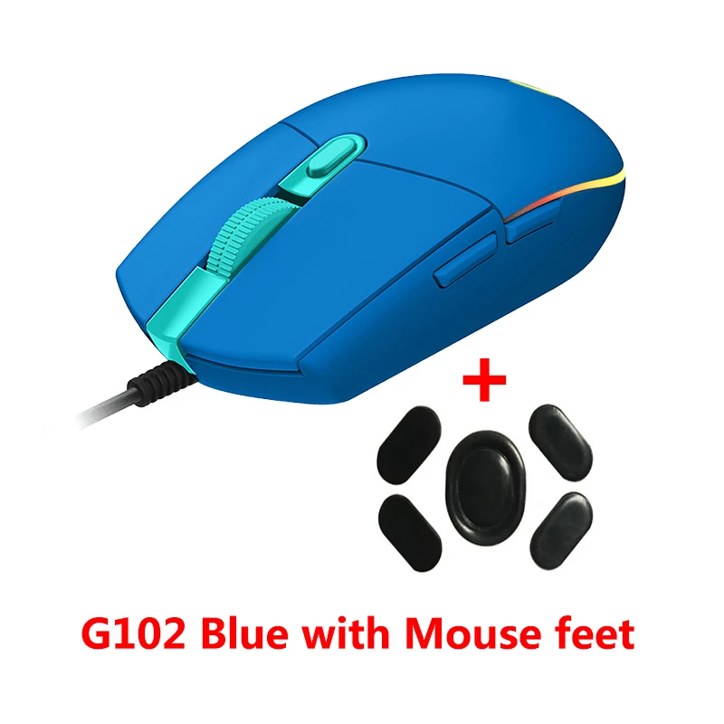 

Мышь Компьютерная Logitech G102 со светодиодной подсветкой и боковой кнопкой