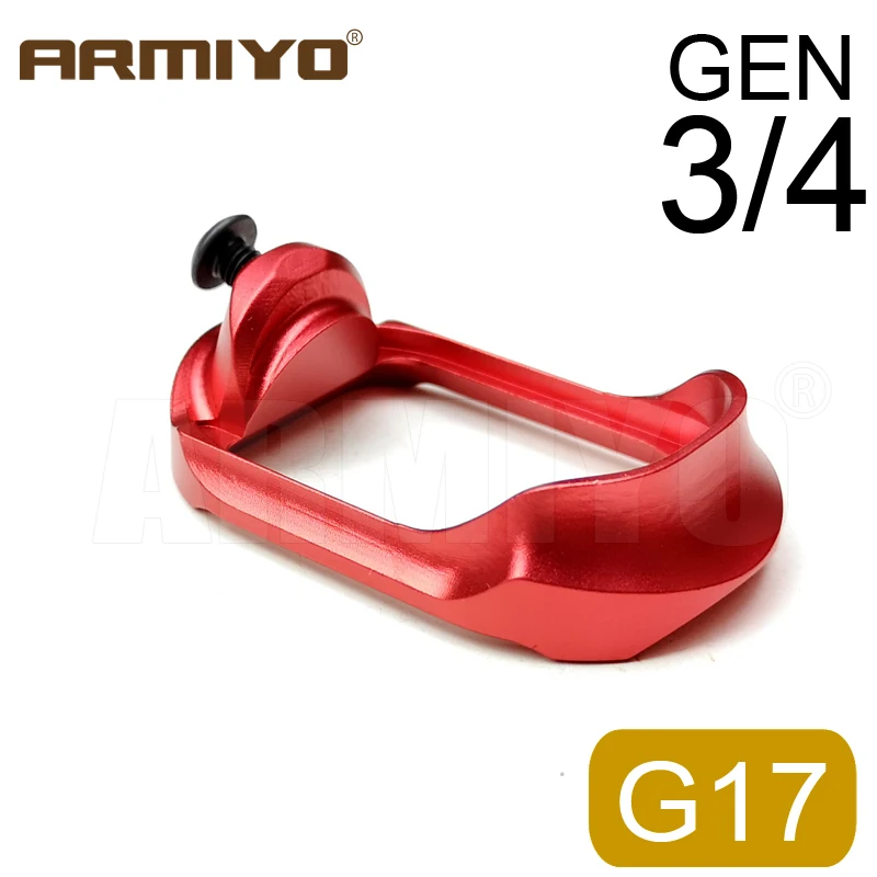 

Armiyo Gen 3/4 1-4 PRO Plus Aluminum Mag Cartridge well for G17 G22 G24 G31 G34 G35 G37 Magazine Bottom Hunting Accessories