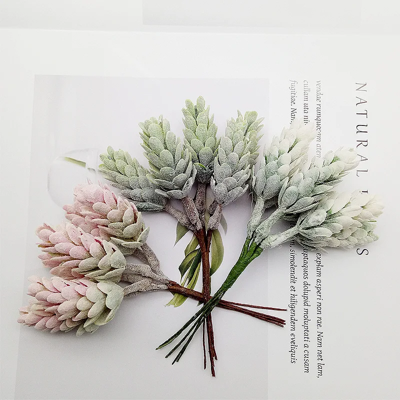 Искусственные цветы ананас трава для рукоделия скрапбукинг венок декоративные