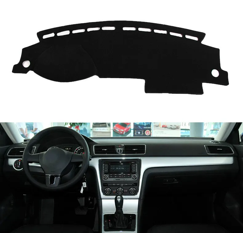 

Car Dashboard Cover Mat Pad Dashmat Sun Shade Instrument Carpet For Volkswagen VW Passat B7 2011 2012 2013 2014 2015 Accessories