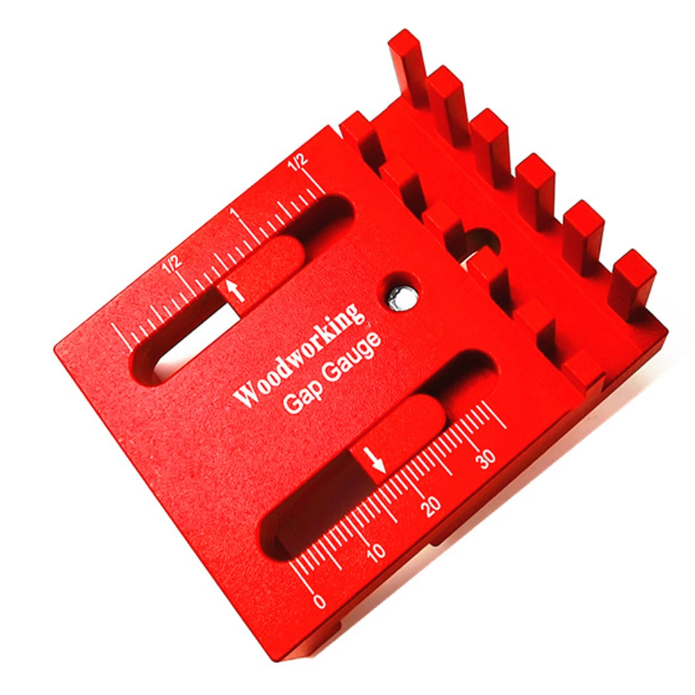 

Woodworking Mini Gap Gauge Depth Measuring Ruler Aluminum Alloy Depth Measuring Sawtooth Ruler Measuring Tools Marking Gauge