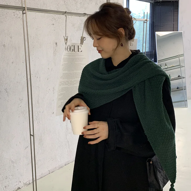 

New Knitted Fake Collar Women Shirt False Collar Scarf Woman Black Knitted Detachable Collar Scarves Shirt Nep Kraagie