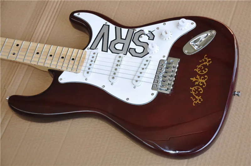 Заводской магазин темно-коричневая Кленовая подставка ST 6 струн srv электрическая