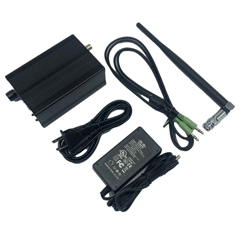 

B2RC Outdoor Home 5W Stereo FM Transmitter Wireless Radio Transmitter Power Adjustable w/ Antenna Cable