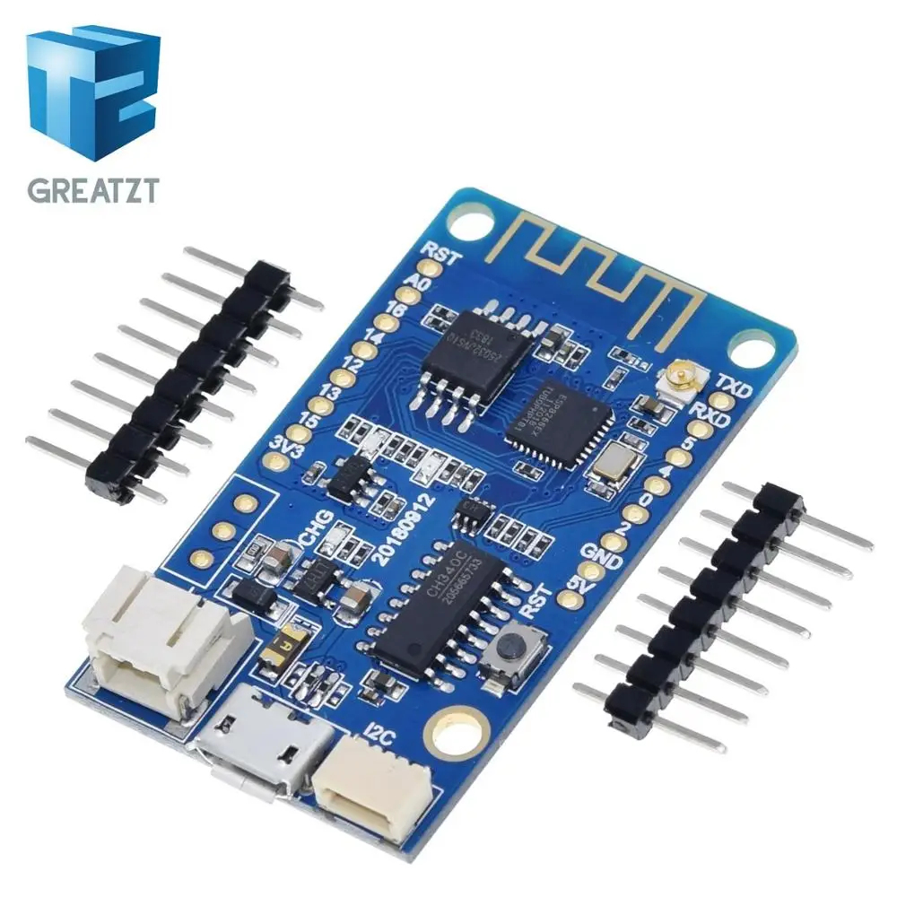 Модуль Wi Fi GREATZT TTGO T Base ESP8266 беспроводной модуль 4 Мб флэш порт I2C для Arduino MicroPython NodeMCU