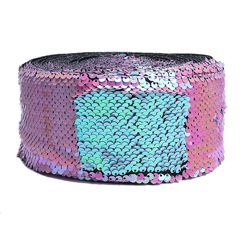 (15 yards/lot) Hair decoration fabric 3 inch shiny glitter sequin ribbon | Дом и сад