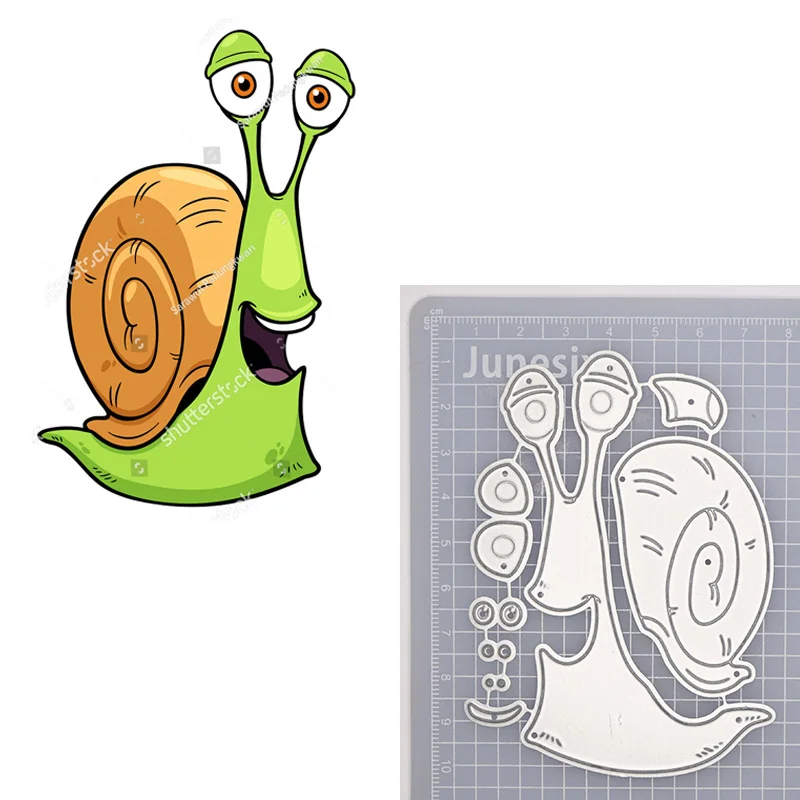 2020 милые улитки металлические режущие штампы трафареты для животных насекомых DIY