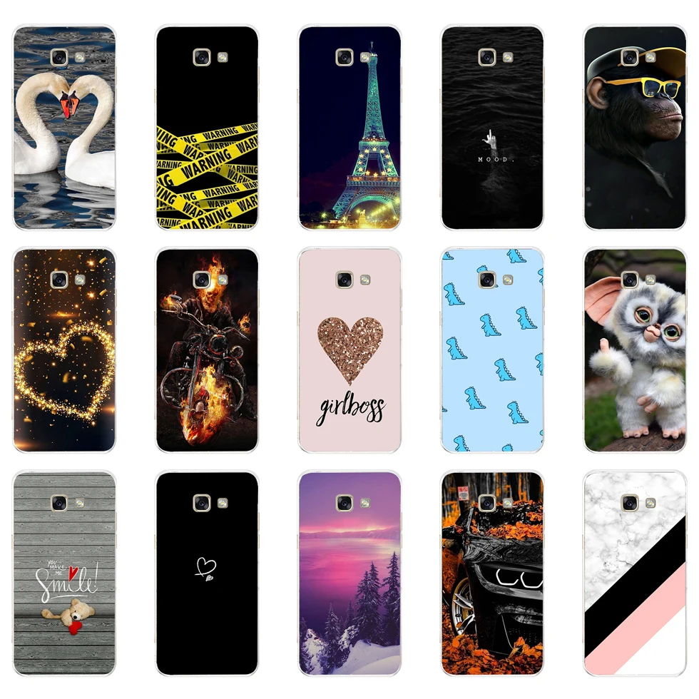 Чехол cat 5 7 дюйма для Samsung A7 2017 мягкий силиконовый чехол из ТПУ Galaxy телефона A720 A720F |