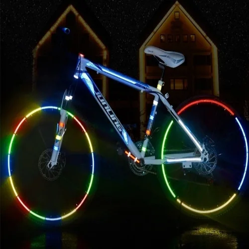 

Mountain Bike Bicycle Wheel Rim Reflective Stickers Decals Protector Safety MTB Reflector Car Protect Luminous Warning Tape