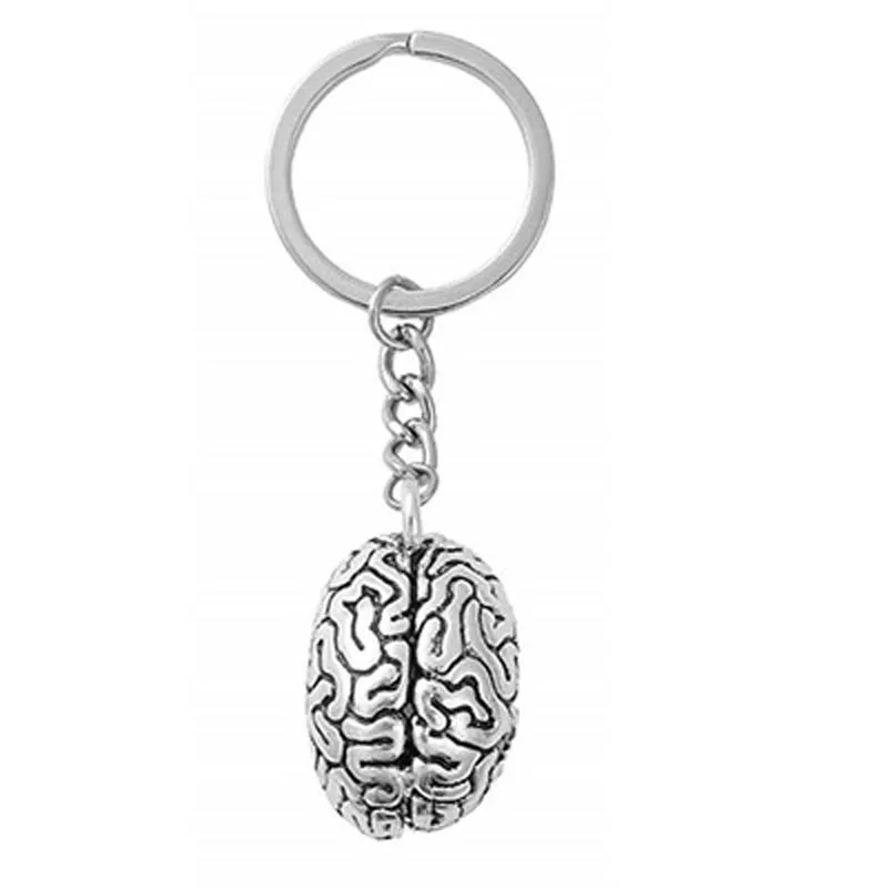 

Zinc Alloy Personality Pendant Keychain For Brain Anatomy And Body Parts, A Gift For Forensic Doctors