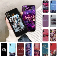 toplbpcs korean womens group itzy phone case for iphone 13 11 8 7 6s 7 plus 8 plus x xs max 5 5s xr 12 11 pro max se 2020 case