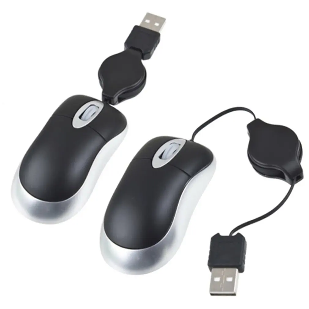 Портативный компьютер ноутбук USB 2 0/1 1 Мышь Выдвижной тонкий оптическая прокрутка