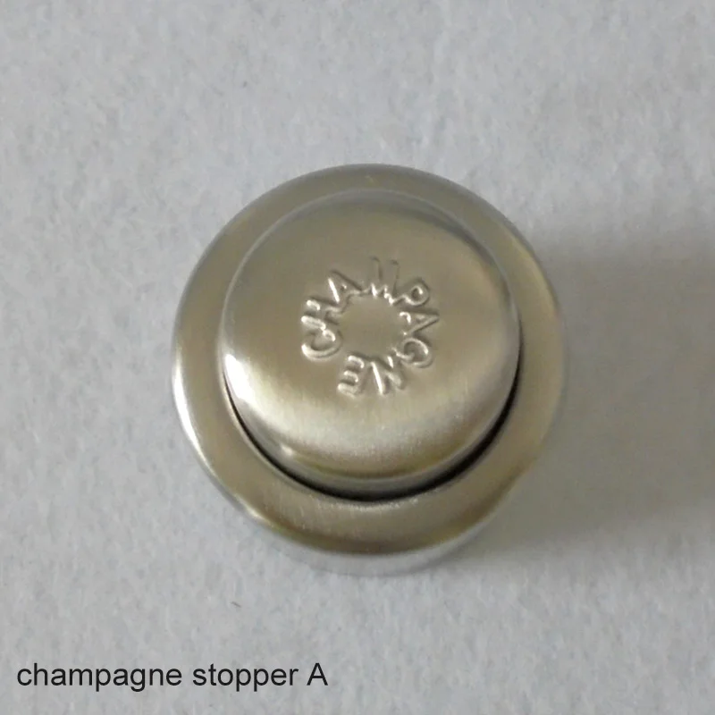 champagne stopper A Пробка для винной бутылки, вакуумный упаковщик из нержавеющей стали, инструменты для шампанского, пробки для красного вина, портативная надувная крышка пуш-типа - Цвет: champagne stopper A