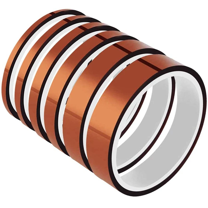 

33M High Temp Tapes Film Adhesive Tape,Worked Well For Masking,Soldering,Powder Coating,Printing PCB Board Packing 6Pcs