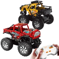 technic rc car building blocks kids toys for boy monster truck model 2 4g hf remote control moc bricks children educational gift