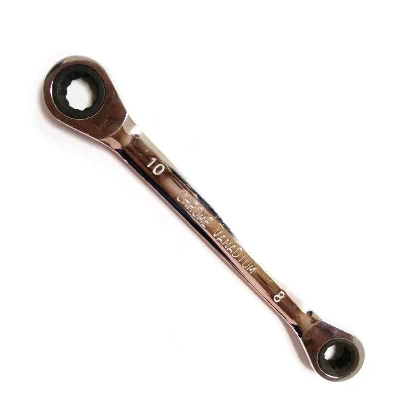 

8*10 мм односторонний двухсторонний Трещоточный ключ высокого качества CR-V 72 Teech Универсальный Трещоточный ручной ключ ручной инструмент для ...