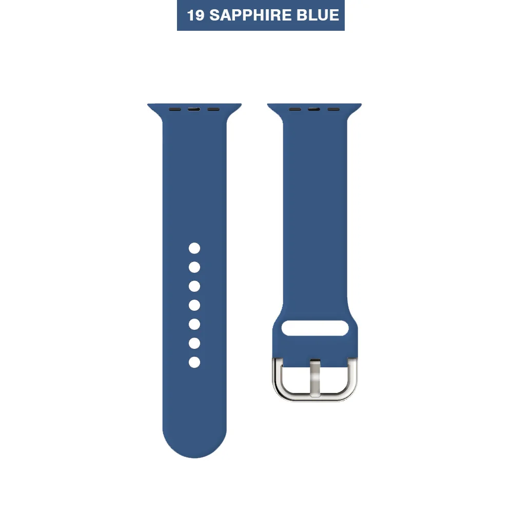 Sapphire Мягкий силиконовый сменный спортивный ремешок для 38 мм Apple Watch Series1 2 42 мм наручный браслет ремешок для iWatch Sports Edition MU SEN - Цвет ремешка: Sapphire
