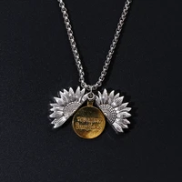 european and american long wild necklace can be opened and closed small daisy necklace new simple hip hop necklace