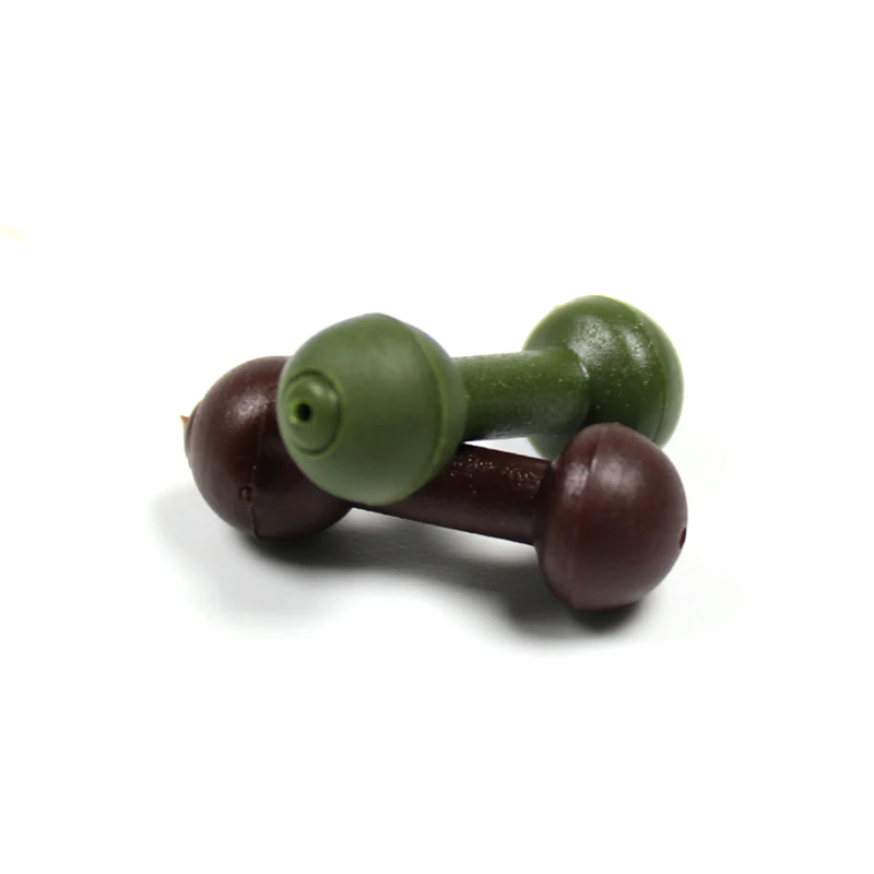Bimoo 10 шт./упак. для рыбалки на карпа Chod Heli Beads коричневые Зеленые Аксессуары