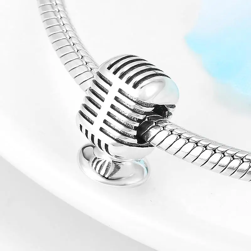 

New Arrival 925 Sterling Silver Happy Music Note DIY Beads Fit Original LYNACCS Charm Bracelets Silver 925 Jewelry Making