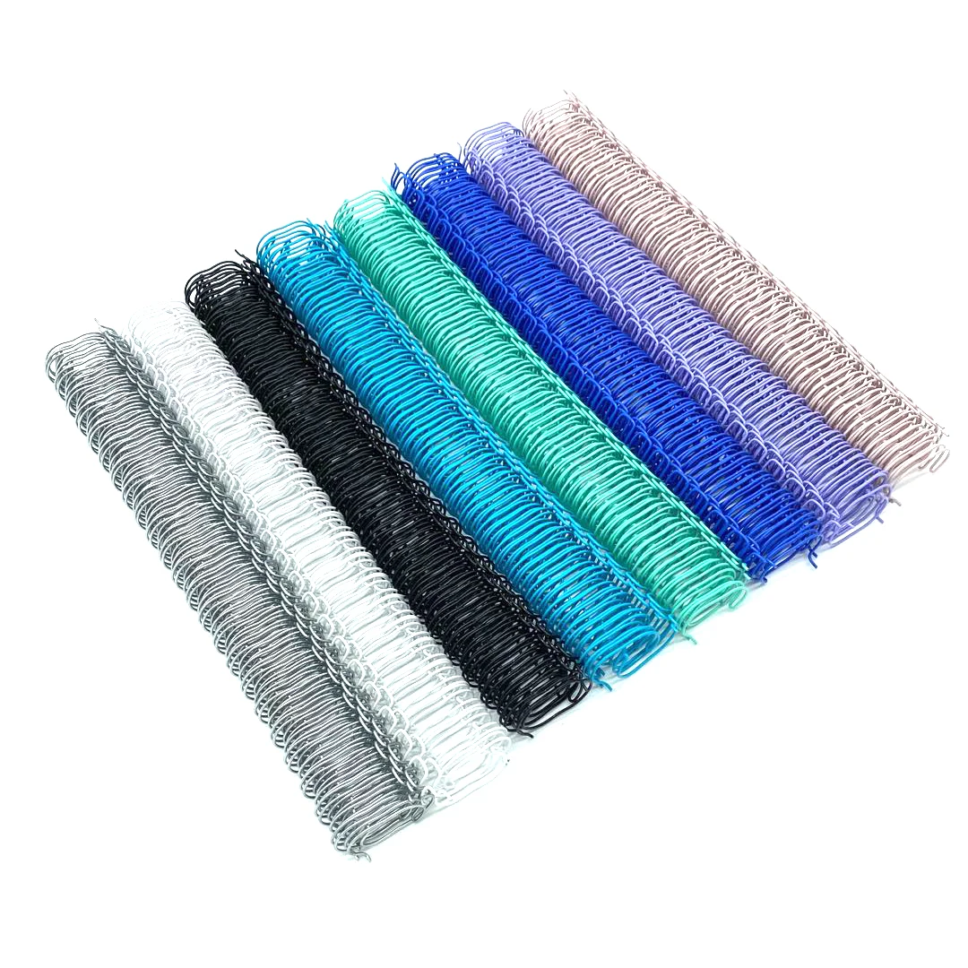 

19.1mm 50pcs Metal YO Double Coil Calendar Binding Coil Notebook Spring Book Ring Wire O Binding A4 Binders Double Wire Binding