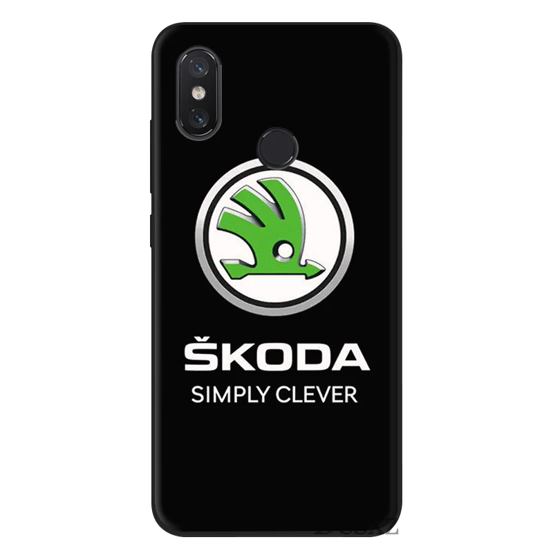 B6 Силиконовый для мобильных телефонов Чехол для XiaoMi 9T CC9 E A3 Pro Mi 9T CC9 E A3 Pro MAX, возраст 3, 6, 8, 9, F1 A1 A2 5X 6X Lite Полное покрытие для автомобиля Skoda логотип мешок - Цвет: B6