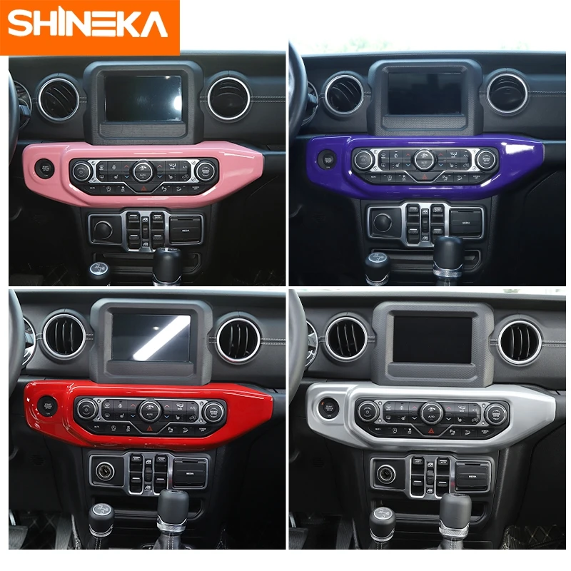 SHINEKA внутренние молдинги для Jeep Wrangler JL 2018 + панель управления кондиционера
